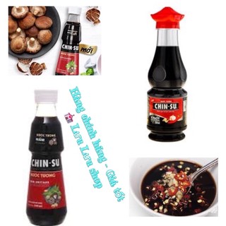 Nước tương Chinsu nấm shiitake / tỏi ớt chai 330ml