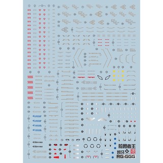 Decal nước cho mô hình lắp ráp RG Gaogaigar / RG Goldymar