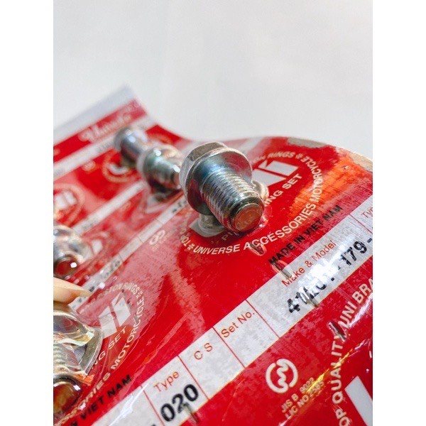 Ốc xả nhớt nam châm KOZI Malaysia, UNI mũ 12, mũ 17 - hút mạc sắt cho xe tay ga, xe số, xe côn tay Honda