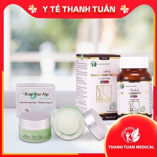Liệu trình phối hợp hỗ trợ điều trị đau gót chân Thanh Chân Thống và Kem Xoa Bóp