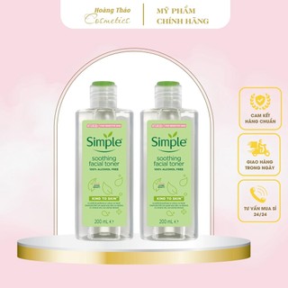 Nước hoa hồng simple dịu nhẹ lành tính mọi loại da 200ml