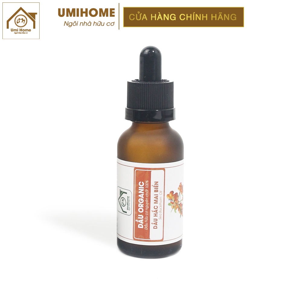 Dầu Hắc Mai Biển phục hồi tái tạo da hữu cơ UMIHOME nguyên chất | Sea buckthorn oil 100% Organic 10ML