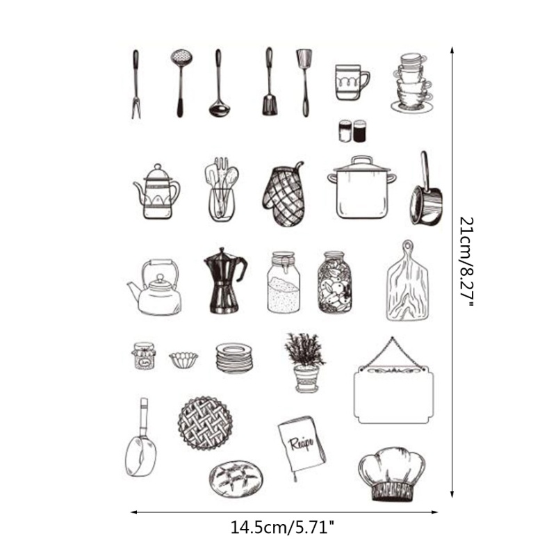 Con Dấu Silicone Trong Suốt Hình Hoa Trang Trí Sổ Tay DIY