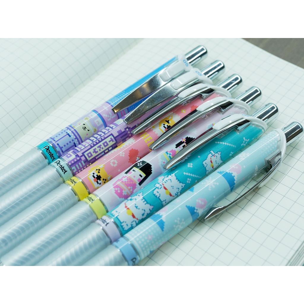 Bút Họa Tiết Hoạt Hình Đáng Yêu Pentel EnerGel Kawaii BLN75KW Mẫu Mới Cute