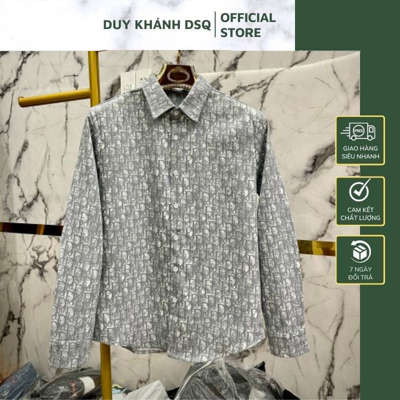Áo Sơ Mi DIOR Nam Nữ Đẹp, Vải Lụa Mềm Mại Cao Cấp Phong Cách Thời Trang KHÁNH QUÂN STORE