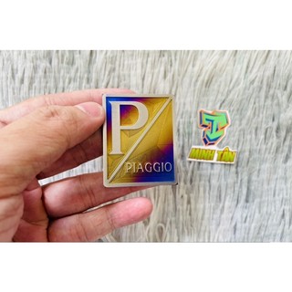 Tem titan dán logo P Vespa