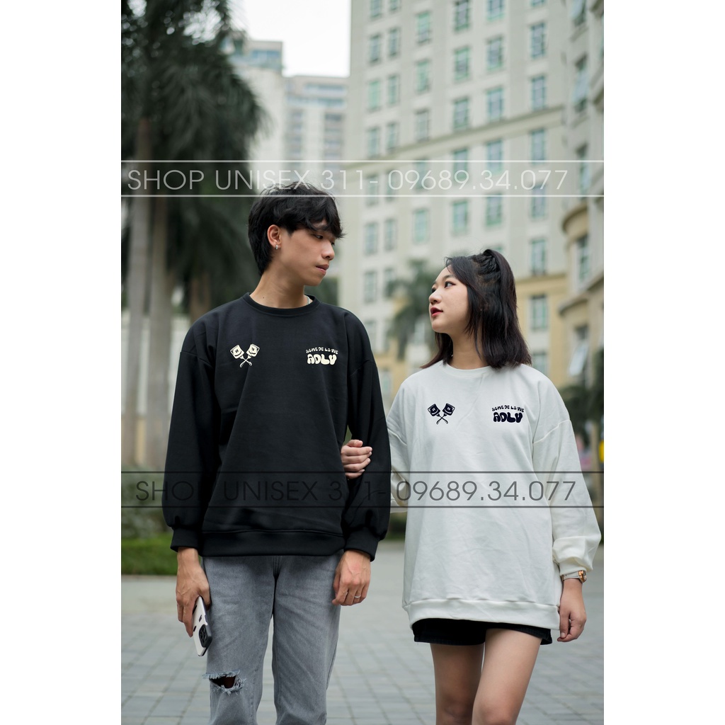 Áo hoodie ADLV kẹo mút hottrend, áo nỉ sweater full màu dễ phói đồ