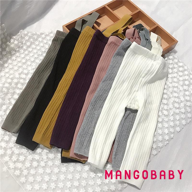 Quần Legging Dệt Kim Màu Sắc Thời Trang Thu Đông Cho Bé