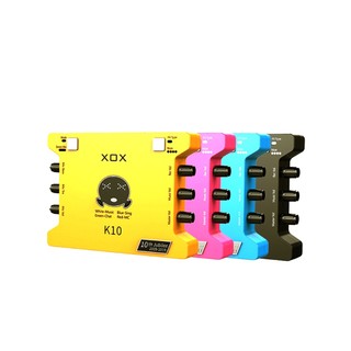 Soundcard xox k10 10th jubilee h60 tai nghe livestream combo