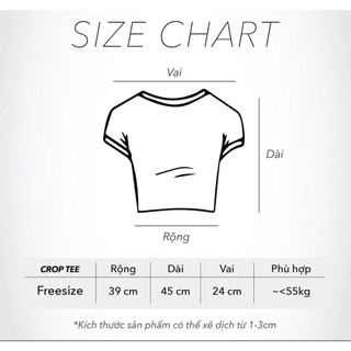 Áo croptop TEEBLE basic thêu TBL và “be your vibe”