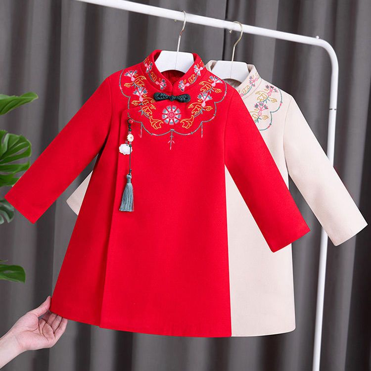 Đầm Hán Phục Thời Trang Năm Mới Xinh Xắn Dành Cho Bé Gái
