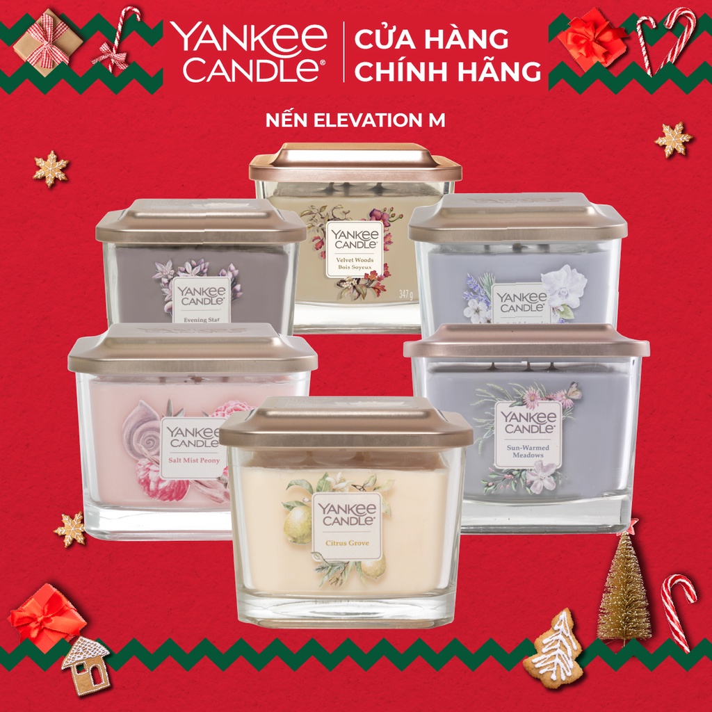 Nến thơm sáp đậu nành Elevation CHÍNH HÃNG từ Yankee Candle - Size M 347g (nhiều mùi)