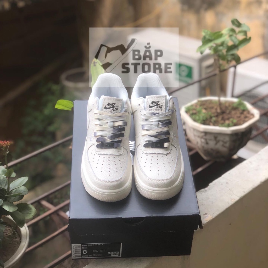 Giày Air Force 1 màu be sữa , Nike_AF1 âm dương hàng đẹp dành cho nam nữ dễ phối đồ siêu hot