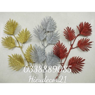 Cành cọ nhũ 5 nhánh trang trí oản tài lộc,...