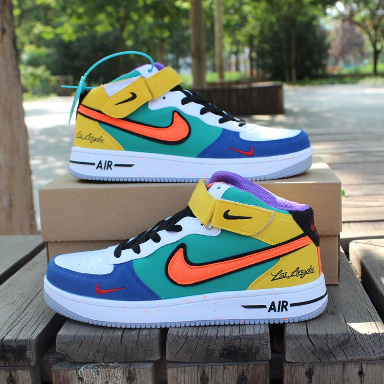 * * Giày Sneaker Nam * Phong Cách Mới AF1 Air Force No. 1 Giày Thể Thao Cao Cổ aj1 Phong Cách Hàn Quốc Cho Nam