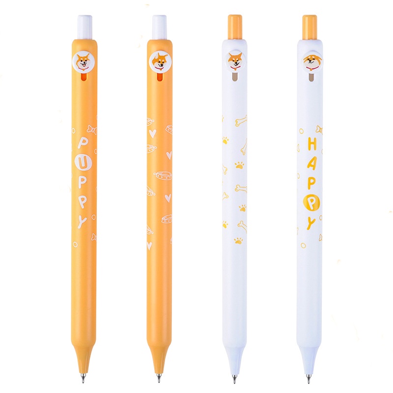 4 Bút Bi Mực Đen Nhanh Khô Ngòi 0.42mm C7278