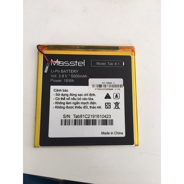 Pin Masstel Tab 8 .1