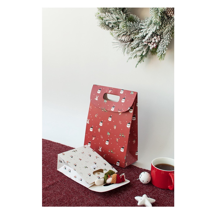 Túi quà noel, giáng sinh nắp gập Mua Tất