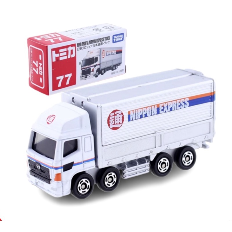 Đồ chơi mô hình xe tomica, Hino Profia Nippon Express Truck, chính hãng, sealed full box, tặng hộp PVC
