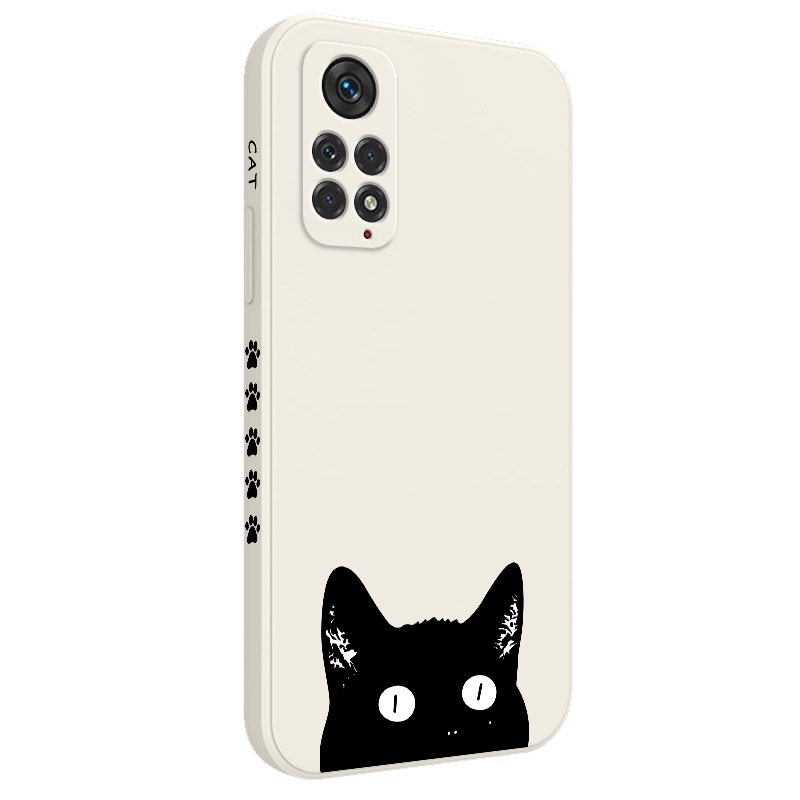 Ốp Điện Thoại Hình Mèo Đen Sáng Tạo Cho Xiaomi Redmi Note 11 11S 11T Pro Plus + 4G 5G
