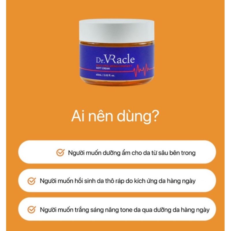 KEM DƯỠNG TRẮNG GIẢM NHĂN DR.VRACLE 60ML