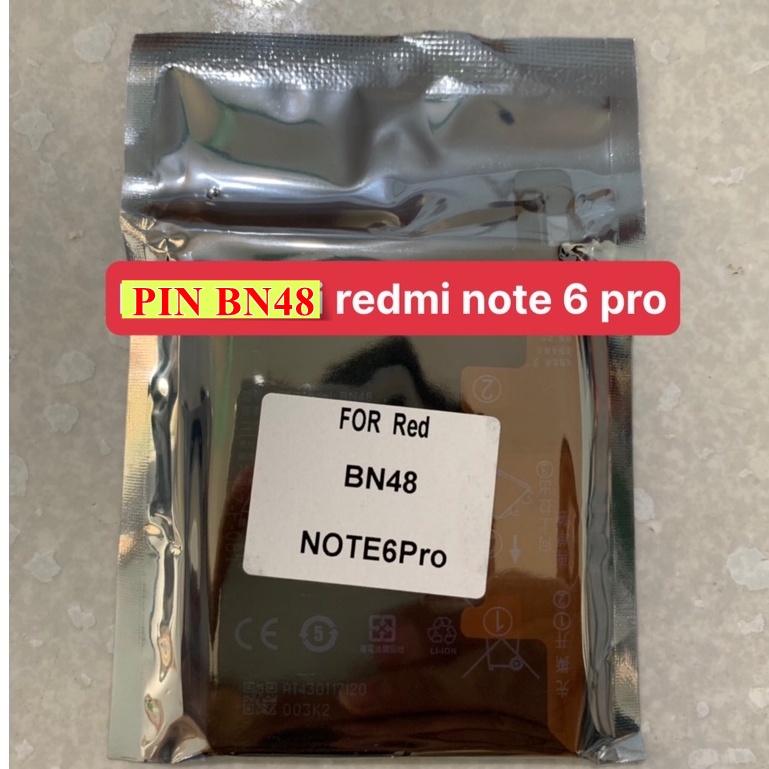 Pin thay thế cho Xiaomi' Redmi Note 6 Pro (BN48) 3900/4000mAh