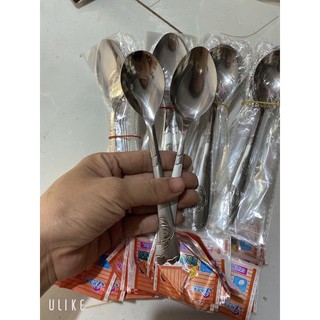 Thìa rĩa inox cán hoa - Thìa ăn cơm