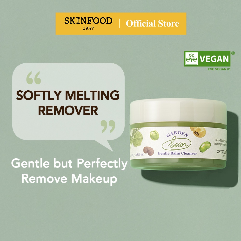 [SKINFOOD] 100% Vegan Garden Bean Balm Cleanser 100ml / Melting balm to Oil Cleanser w/o Irritation & Stripping / One Step Cleansing