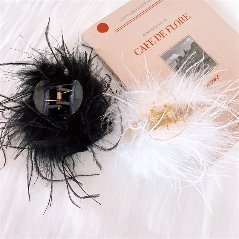 Kẹp Tóc Hình Lông Vũ Phong Cách Nhật Hàn Thời Trang Thu Đông Độc Đáo