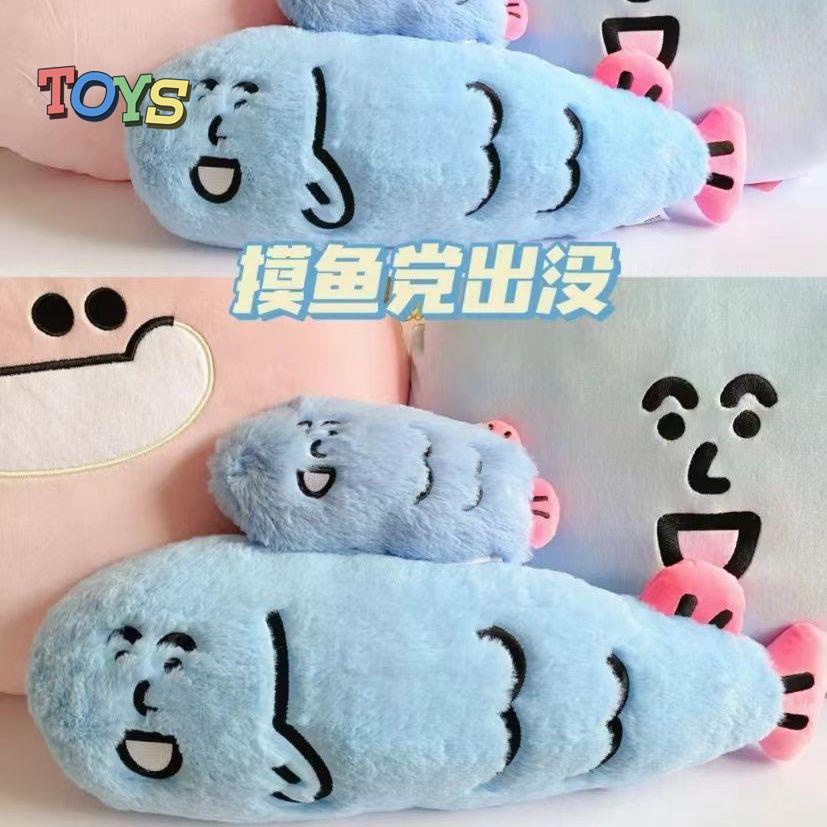 Thú Nhồi Bông Hình Cá Siêu Mềm Trang Trí Ghế Sofa