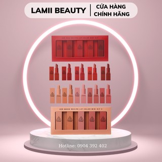 AUTH 100% -Son 3CE RED/ MOOD RECIPE mini tách set ko box