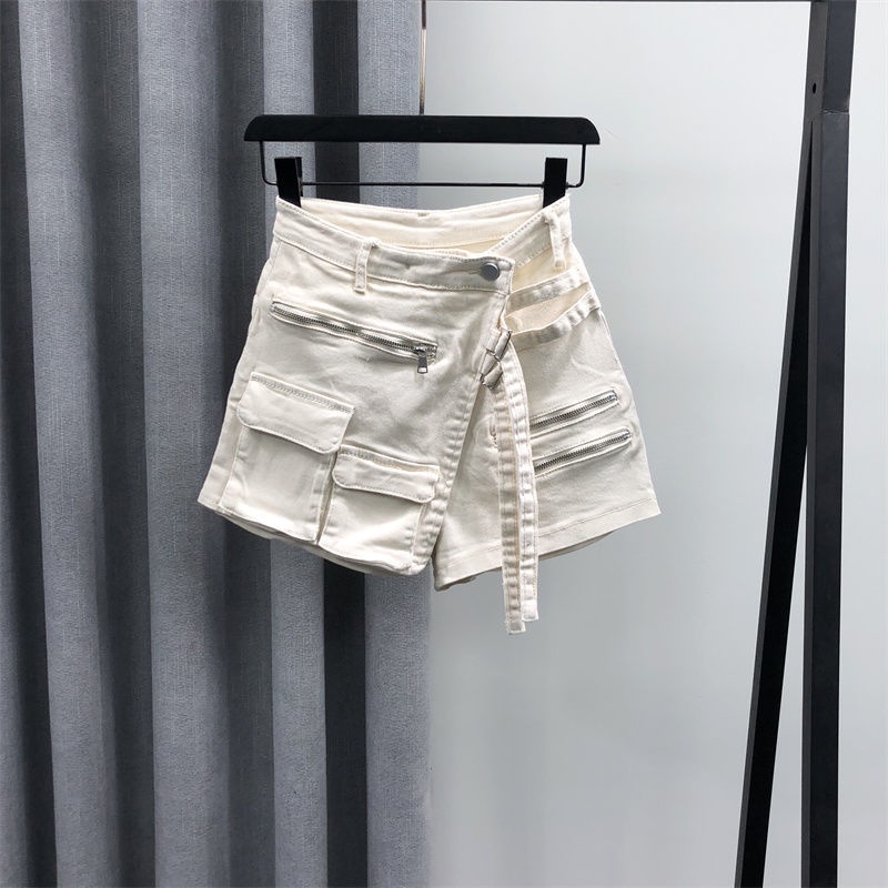 Quần Short Jean Giả Váy Hai Mảnh Phong Cách Mới Mùa Hè Cho Nữ