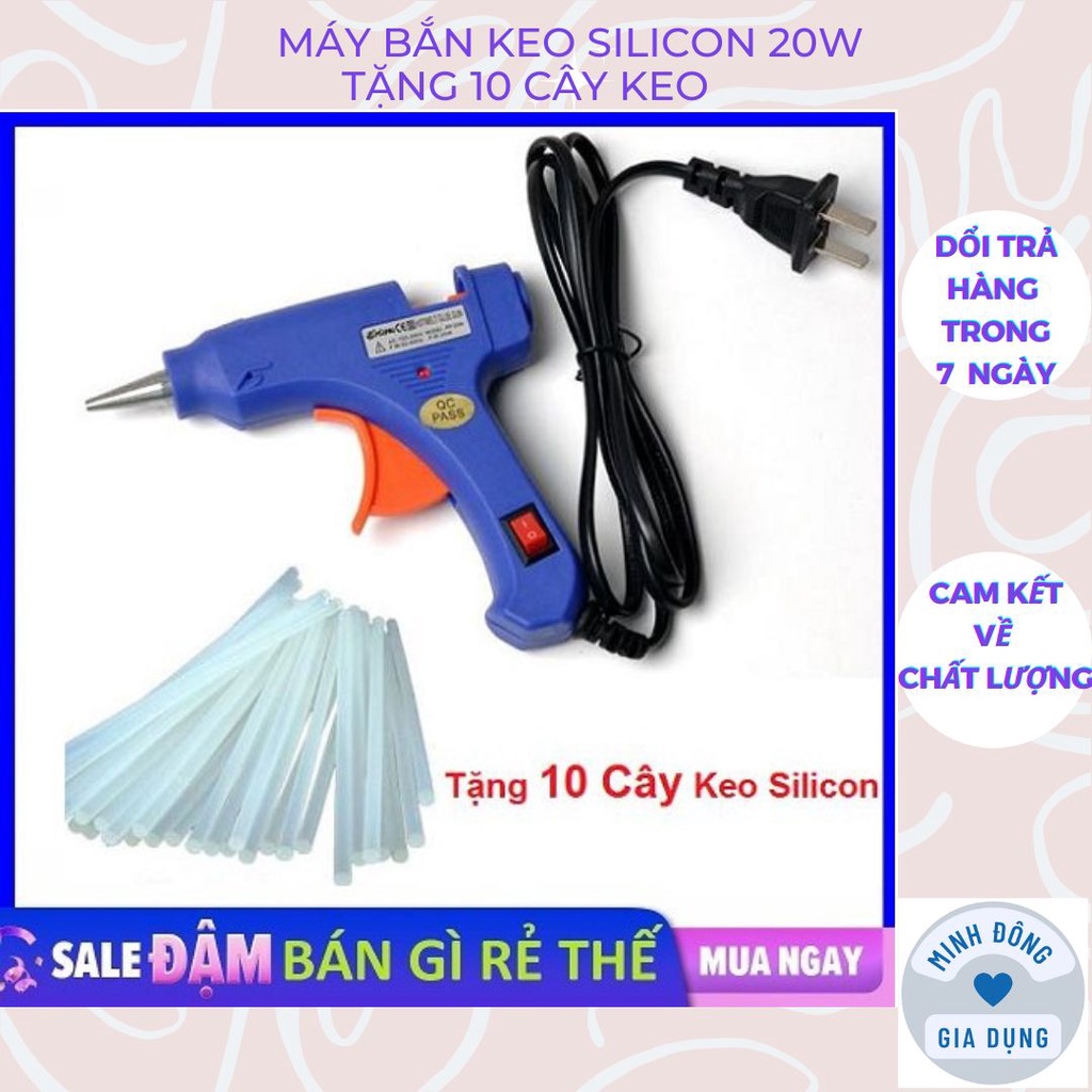 Súng Bắn Keo Nến Silicon Máy 20W Sửa Chữa Gia Đình, Làm Đồ Hand