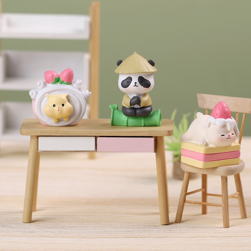 Blindbox The expression of lovely food - Mô hình trang trí góc học tập, làm việc đáng iuu