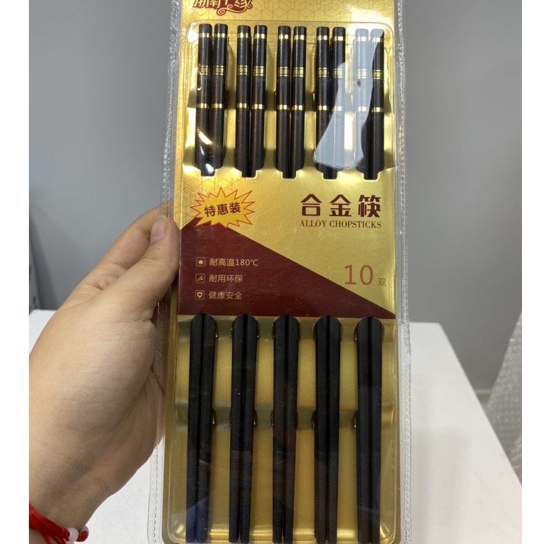 Đũa Nhựa Đen Cao Cấp