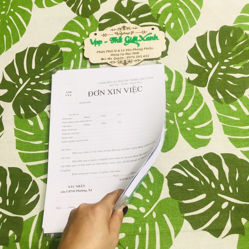 GIẤY ĐƠN XIN VIỆC