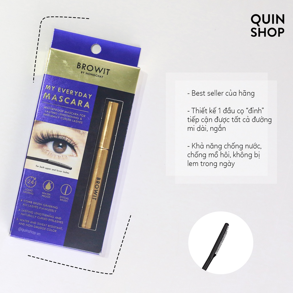 Chuốt Mi Làm Dày Dài Mi Browit By Nongchat My Everyday Endless Night, Professional Duo Sexy Black Mascara