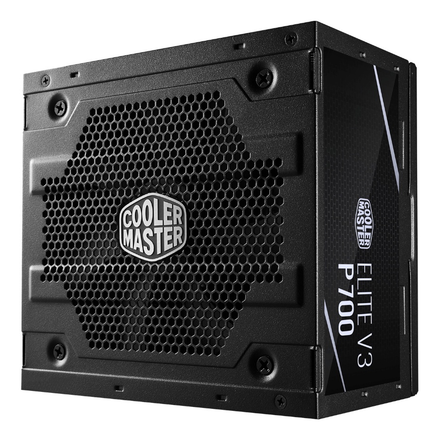 Nguồn Công suất thực COOLER MASTER V3 PC700 ELITE Chính hãng (4+4pin, 2x6+2pin, Dây dài, Kèm dây nguồn)