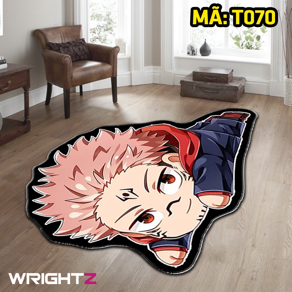 Thảm Anime Jujutsu Kaisen Chú Thuật Hồi Chiến chibi trang trí góc học tập làm việc