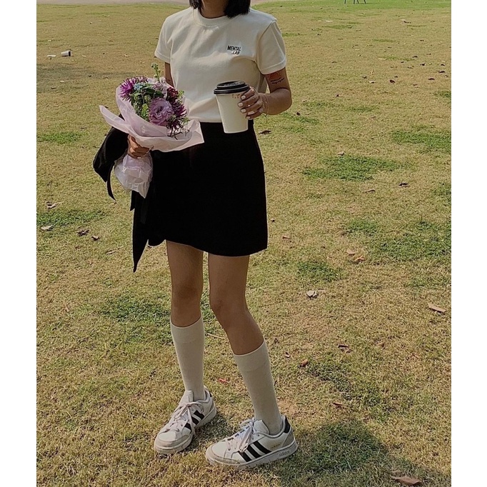 FromSooyoung - Basic Skirt - Chân váy chữ A ngắn fromSooyoung
