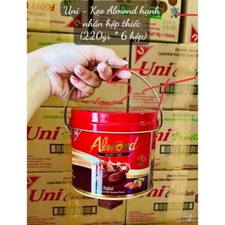 Kẹo sôcôla hạnh nhân almond hộp thiếc 220g