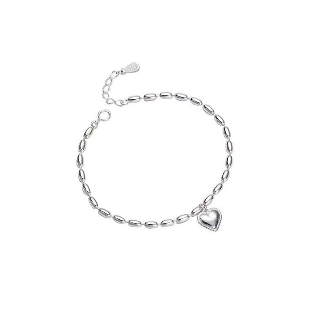 Vòng Tay Trang Sức Hình Trái Tim Đơn Giản Cho Nữ