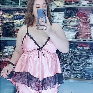 set đồ ngủ bigsize dây lụa viền ren