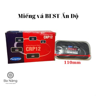 Miếng vá lốp, vá vỏ xe ôtô bố kẽm BEST (CRP 12) 110x65mm, dùng để vá HÔNG vỏ xe ôtô, xe tải