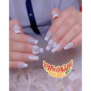 Nơ bột gắn móng siêu xinh (1 cái )