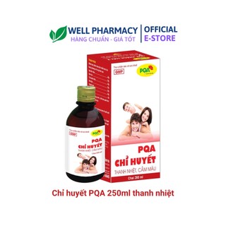 PQA CHỈ HUYẾT LƯƠNG HUYẾT, THANH NHIỆT CƠ THỂ 250ml