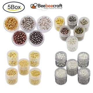 Bộ 5 HộP HạT Xỏ VòNg Hoa BằNg Kim LoạI