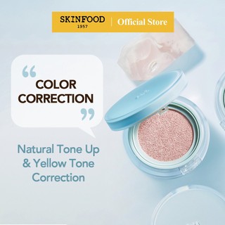 [SKINFOOD] Soda Layer Pastel Moisturizing Cushion 15g - Tone up & Color Correct / Light and Refresh Finish Makeup / Hyaluronic & Sparkling Water / High Coverage