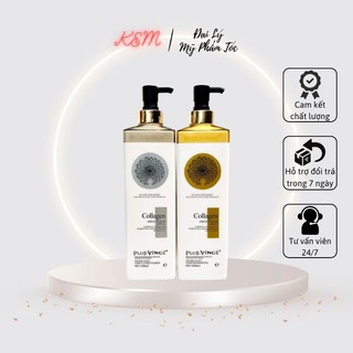 DẦU GỘI XẢ COLLAGEN VINGE PHỤC HỒI VÀ KÍCH THÍCH MỌC TÓC 1000ML X 2