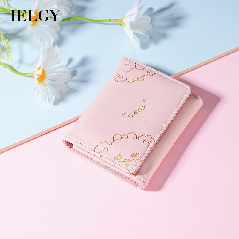IELGY Ví Đựng Thẻ Nhiều Ngăn mini Họa Tiết Hoạt Hình Dành Cho Nữ
